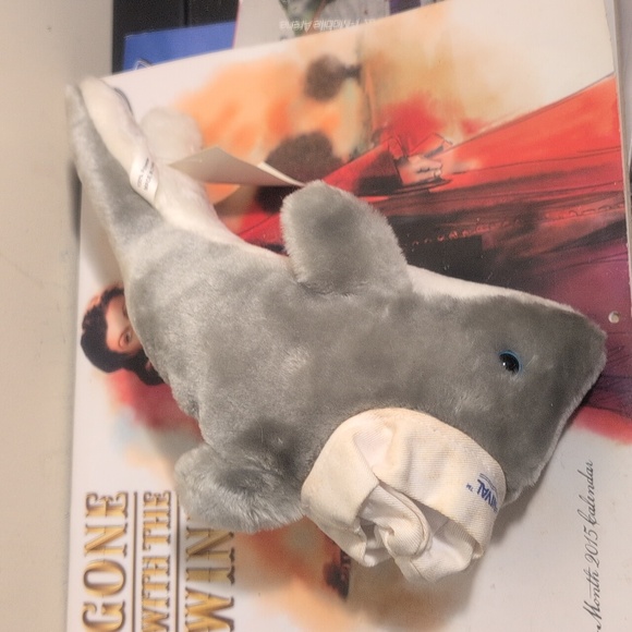 Dolphinplushresized.png?  Vintage Camp Carnival Cruise Dolphin Plush Stuffed Animal W/ Hat 90\'s W/ Tag